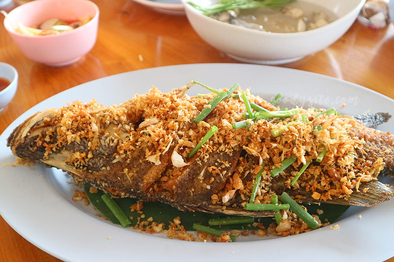 แวะจุดชมวิวเนินนางพญา และทานมื้อกลางวันที่ร้านภูเลจันท์ ซีฟู๊ด