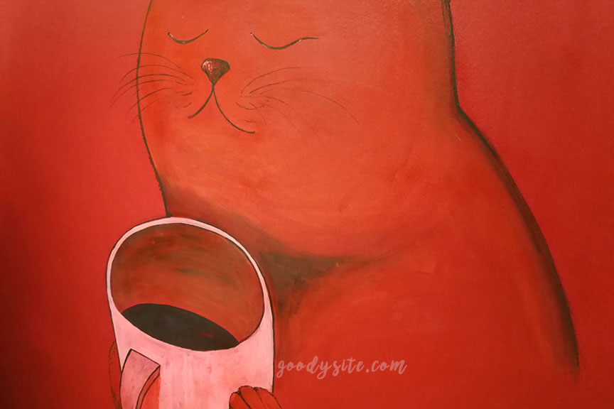 แปดริ้ว 4 Red Cat Cafe ร้านกาแฟสุดชิลที่ตลาดบ้านใหม่ 100 ปี
