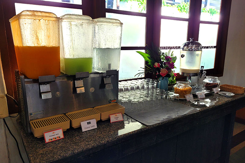 อาหาร การกินขณะพักที่ Sunshine Garden Resort